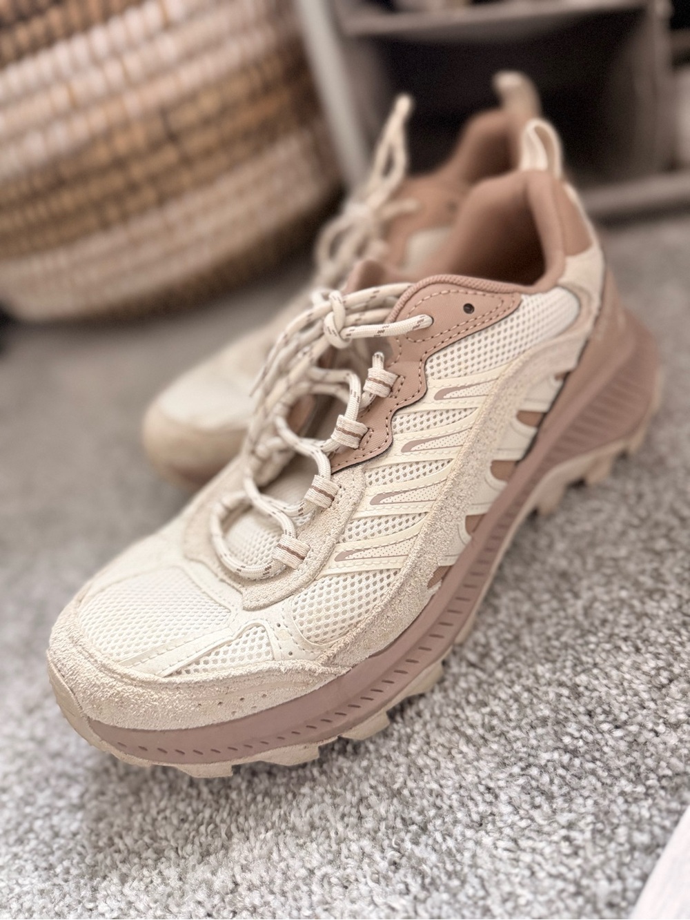 Merrell Women's Beige and Tan Trail Sneaker